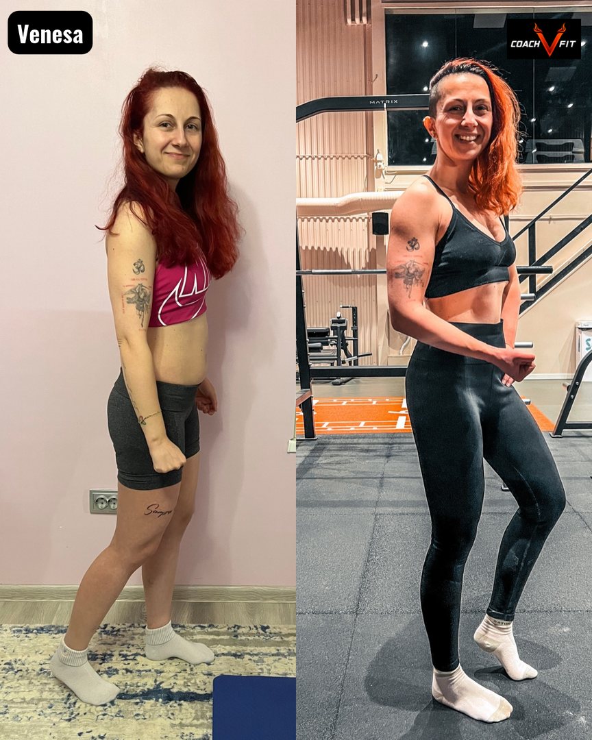 Venesa, before and after 90 days